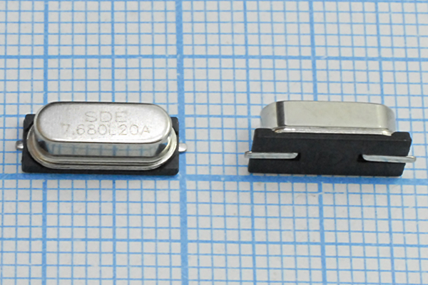 7680 \SMD49S4\20\ 10\ 20/-20~70C\49S-SMD\1Г --- Кварцевые резонаторы (пьезокерамические, диэлектрические, ПАВ (SAW), резонаторы из других пьезоматериалов)
