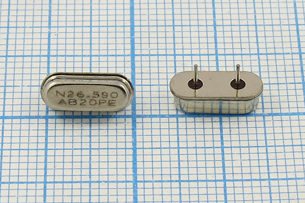 26590 \HC49S3\20\ 30\\\1Г 4мм (N26.590AB20PE) --- Кварцевые резонаторы (пьезокерамические, диэлектрические, ПАВ (SAW), резонаторы из других пьезоматериалов)