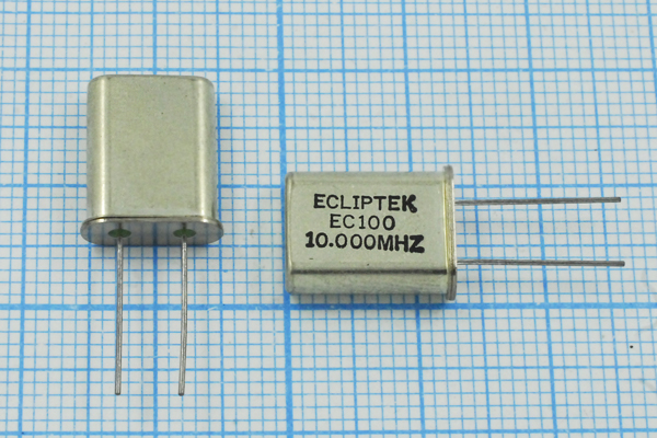 10000 \HC49U\18\\\EU[HC49U]\1Г (ECLIPTEK) --- Кварцевые резонаторы (пьезокерамические, диэлектрические, ПАВ (SAW), резонаторы из других пьезоматериалов)