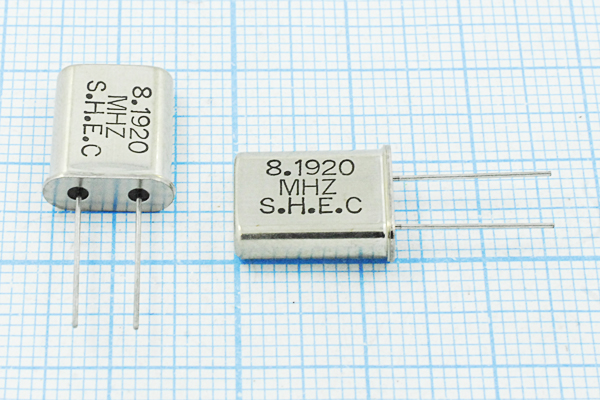 8192 \HC49U\16\\\\1Г (SHEC) --- Кварцевые резонаторы (пьезокерамические, диэлектрические, ПАВ (SAW), резонаторы из других пьезоматериалов)