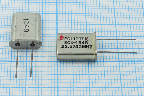 22579,2 \HC49U\18\ 20\\EU[HC49U]\3Г (ECX-1548) (кр --- Кварцевые резонаторы (пьезокерамические, диэлектрические, ПАВ (SAW), резонаторы из других пьезоматериалов)