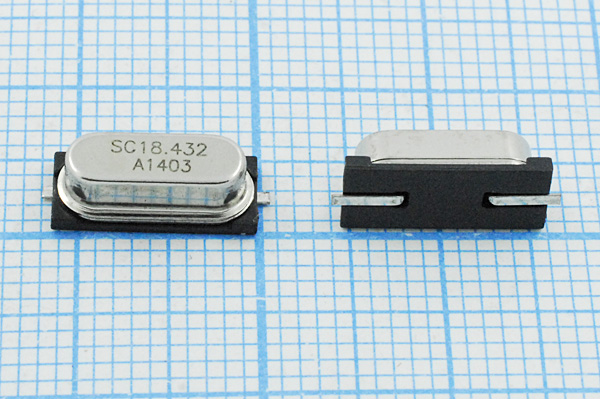 18432 \SMD49S4\18\ 30\ 50/-20~70C\SX-1\1Г --- Кварцевые резонаторы (пьезокерамические, диэлектрические, ПАВ (SAW), резонаторы из других пьезоматериалов)