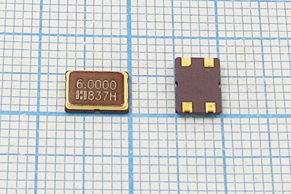 6000 \SMD07050C4\12\ 20\ 30/-20~70C\E7SB\1Г --- Кварцевые резонаторы (пьезокерамические, диэлектрические, ПАВ (SAW), резонаторы из других пьезоматериалов)