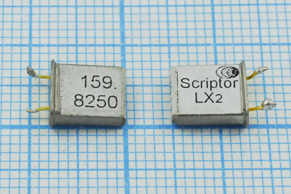 159825 \UM1\\\\\бу [53275] (SCRIPTOR LX2 159.8250) --- Кварцевые резонаторы (пьезокерамические, диэлектрические, ПАВ (SAW), резонаторы из других пьезоматериалов)