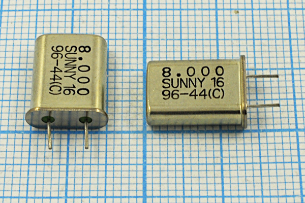8000 \HC49U\16\ 20\\SA[SUNNY]\1Г  5мм (SUNNY16) --- Кварцевые резонаторы (пьезокерамические, диэлектрические, ПАВ (SAW), резонаторы из других пьезоматериалов)