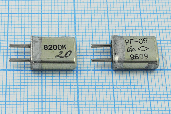 8200 \HC25U\\\\РГ05МА\1Г (8200К) --- Кварцевые резонаторы (пьезокерамические, диэлектрические, ПАВ (SAW), резонаторы из других пьезоматериалов)