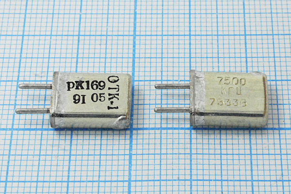 7500 \HC25U\\ 30\ 20/-10~60C\РК169МА-8АП\1Г --- Кварцевые резонаторы (пьезокерамические, диэлектрические, ПАВ (SAW), резонаторы из других пьезоматериалов)