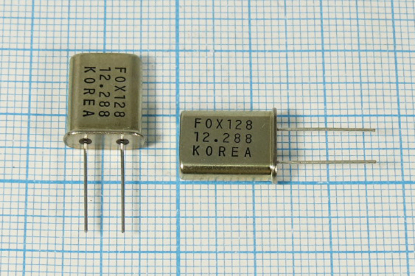 12288 \HC49U\S\\\HC49U[FOX}\1Г (FOX128) --- Кварцевые резонаторы (пьезокерамические, диэлектрические, ПАВ (SAW), резонаторы из других пьезоматериалов)