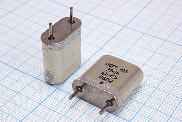 750 \HC6U\\\\ОСРГ06БА\1Г --- Кварцевые резонаторы (пьезокерамические, диэлектрические, ПАВ (SAW), резонаторы из других пьезоматериалов)