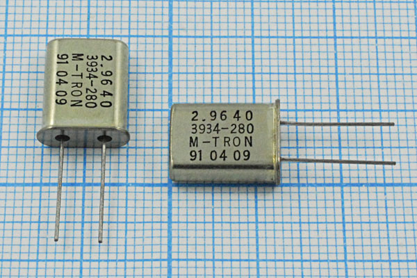 2964 \HC49U\S\\\MP-1\1Г (M-TRON) --- Кварцевые резонаторы (пьезокерамические, диэлектрические, ПАВ (SAW), резонаторы из других пьезоматериалов)