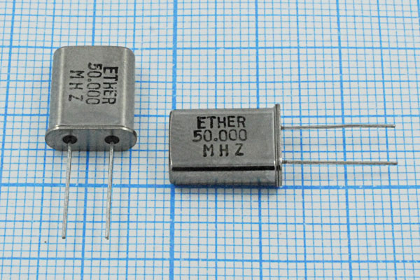 50000 \HC49U\16\ 30\\\3Г (ETHER 50.000 MHZ) --- Кварцевые резонаторы (пьезокерамические, диэлектрические, ПАВ (SAW), резонаторы из других пьезоматериалов)