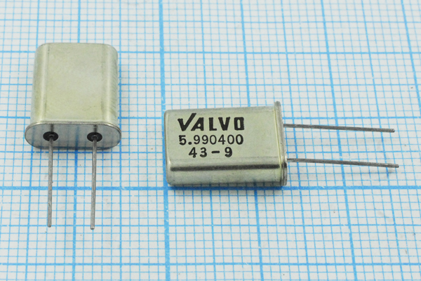 5990,4 \HC49U\12\\\\1Г (VALVO) --- Кварцевые резонаторы (пьезокерамические, диэлектрические, ПАВ (SAW), резонаторы из других пьезоматериалов)