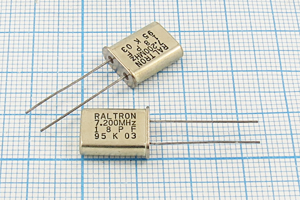 7200 \HC49U\18\\\HC49U\1Г (RALTRON 7.200MHz 18PF) --- Кварцевые резонаторы (пьезокерамические, диэлектрические, ПАВ (SAW), резонаторы из других пьезоматериалов)