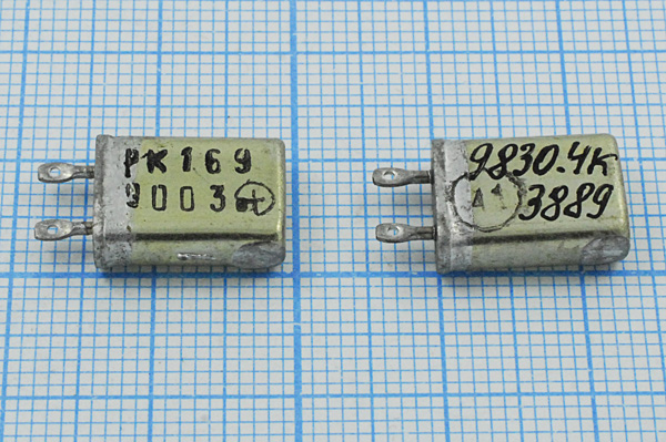 9830,4 \ МВ\\\\РК169МВ\1Г --- Кварцевые резонаторы (пьезокерамические, диэлектрические, ПАВ (SAW), резонаторы из других пьезоматериалов)