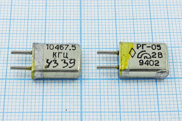 10467,5 \HC25U\\\\РГ05МА\1Г --- Кварцевые резонаторы (пьезокерамические, диэлектрические, ПАВ (SAW), резонаторы из других пьезоматериалов)