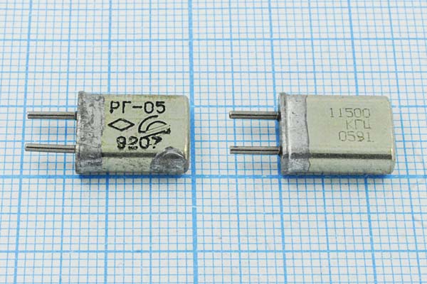 11500 \HC25U\\\\РГ05МА\1Г --- Кварцевые резонаторы (пьезокерамические, диэлектрические, ПАВ (SAW), резонаторы из других пьезоматериалов)