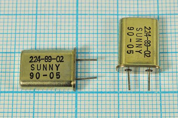 12000 \HC49U\32\\\SA[SUNNY]\1Г 5мм (SUNNY224-89-02 --- Кварцевые резонаторы (пьезокерамические, диэлектрические, ПАВ (SAW), резонаторы из других пьезоматериалов)
