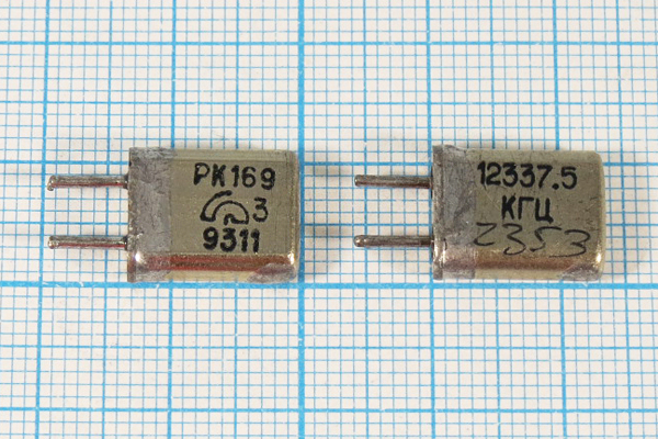 12337,5 \HC25U\\\\РК169МА\1Г --- Кварцевые резонаторы (пьезокерамические, диэлектрические, ПАВ (SAW), резонаторы из других пьезоматериалов)
