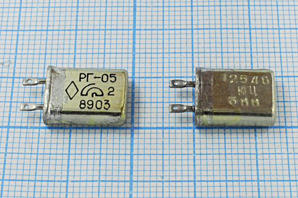 12546 \МВ\\\\РГ05МВ\1Г (12546 КГЦ РГ-05) --- Кварцевые резонаторы (пьезокерамические, диэлектрические, ПАВ (SAW), резонаторы из других пьезоматериалов)