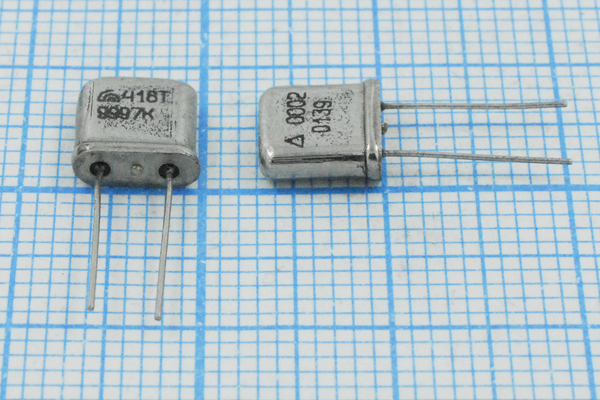 9997 \UM5\S\\\РК418ТМН\1Г --- Кварцевые резонаторы (пьезокерамические, диэлектрические, ПАВ (SAW), резонаторы из других пьезоматериалов)