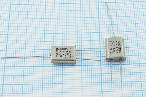 8000 \HC49U+LW\20\\\MM49N\1Г (M.P.CO.) --- Кварцевые резонаторы (пьезокерамические, диэлектрические, ПАВ (SAW), резонаторы из других пьезоматериалов)