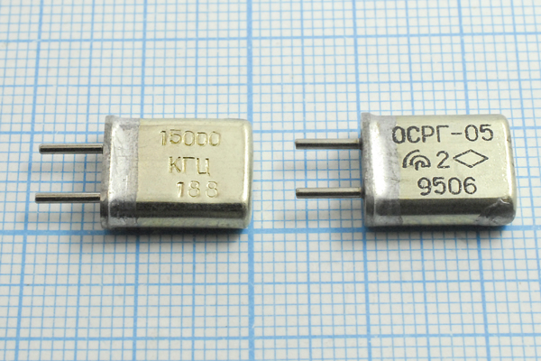 15000 \HC25U\\\\ОСРГ05МА\1Г --- Кварцевые резонаторы (пьезокерамические, диэлектрические, ПАВ (SAW), резонаторы из других пьезоматериалов)