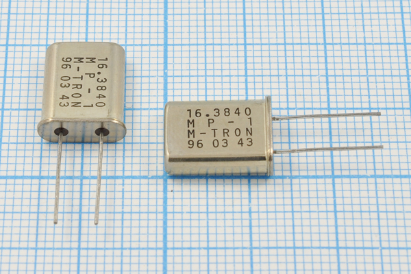 16384 \HC49U\18\\\MP-1\1Г (M-TRON) --- Кварцевые резонаторы (пьезокерамические, диэлектрические, ПАВ (SAW), резонаторы из других пьезоматериалов)