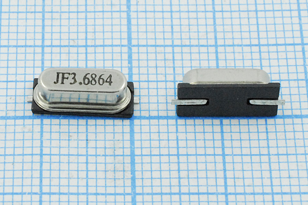 3686,4 \SMD49S4\16\ 30\ 30/-20~70C\9S\1Г (JF3.6864 --- Кварцевые резонаторы (пьезокерамические, диэлектрические, ПАВ (SAW), резонаторы из других пьезоматериалов)