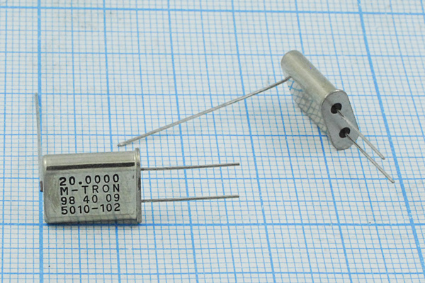 20000 \HC49U+LW\32\\\MP-1\1Г (M-TRON 5010-102) --- Кварцевые резонаторы (пьезокерамические, диэлектрические, ПАВ (SAW), резонаторы из других пьезоматериалов)