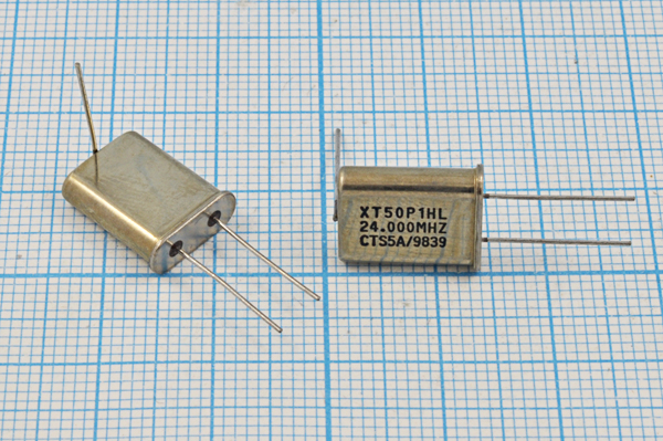 24000 \HC49U+LW\18\\\MP[CTS]\1Г CTS (XT50P1HL) --- Кварцевые резонаторы (пьезокерамические, диэлектрические, ПАВ (SAW), резонаторы из других пьезоматериалов)