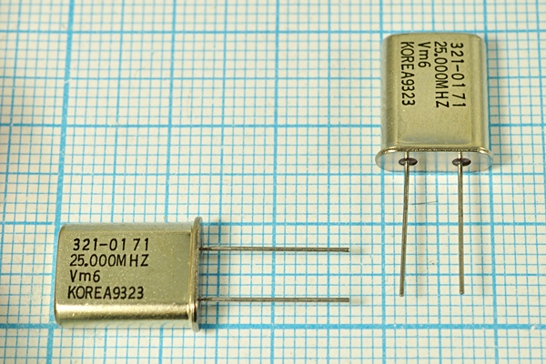 25000 \HC49U\20\\\\1Г (25.000MHZ Vm6 KOREA9323) --- Кварцевые резонаторы (пьезокерамические, диэлектрические, ПАВ (SAW), резонаторы из других пьезоматериалов)