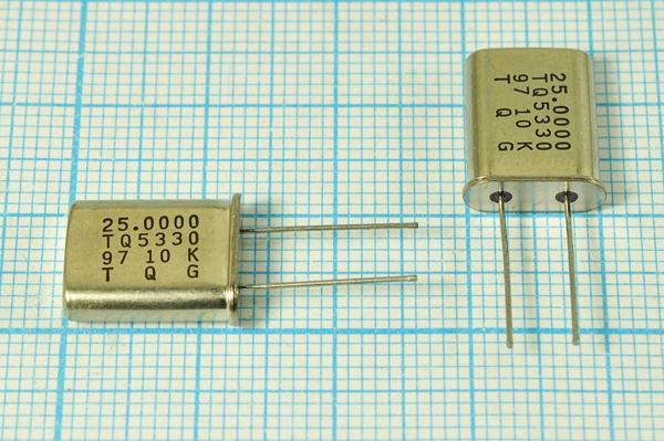 25000 \HC49U\30\\\TQ5330\1Г (25.000 TQ5330 TQG) --- Кварцевые резонаторы (пьезокерамические, диэлектрические, ПАВ (SAW), резонаторы из других пьезоматериалов)