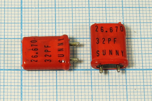 26670 \HC50U\32\\\\3Г +SL бу (26.670 32pF SUNNY) --- Кварцевые резонаторы (пьезокерамические, диэлектрические, ПАВ (SAW), резонаторы из других пьезоматериалов)