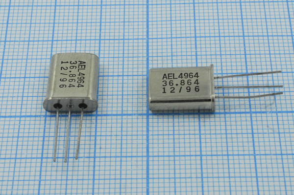 36864 \HC49U-3\18\\\HC-49U[AEL]\3Г (AEL 36.864) --- Кварцевые резонаторы (пьезокерамические, диэлектрические, ПАВ (SAW), резонаторы из других пьезоматериалов)
