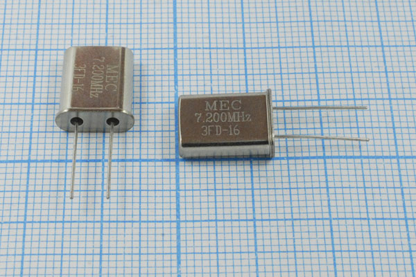 7200 \HC49U\16\\\HC49U[MEC]\1Г (MEC) --- Кварцевые резонаторы (пьезокерамические, диэлектрические, ПАВ (SAW), резонаторы из других пьезоматериалов)