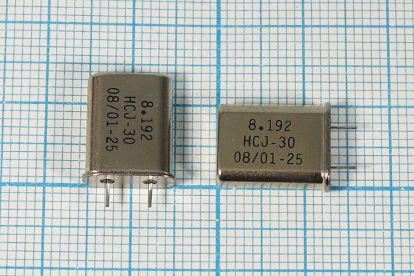 8192 \HC49U\30\ 30\\S[HC49U]\1Г 3мм (HCJ-30) --- Кварцевые резонаторы (пьезокерамические, диэлектрические, ПАВ (SAW), резонаторы из других пьезоматериалов)