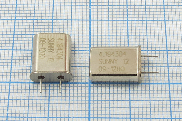 4194,304 \HC49U\12\ 50\ 50/-20~70C\SA[SUNNY]\ 5мм --- Кварцевые резонаторы (пьезокерамические, диэлектрические, ПАВ (SAW), резонаторы из других пьезоматериалов)