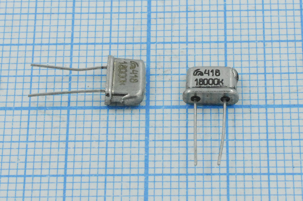 18000 \UM4\S\\\РК418МР\1Г --- Кварцевые резонаторы (пьезокерамические, диэлектрические, ПАВ (SAW), резонаторы из других пьезоматериалов)