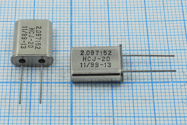 2097,152 \HC49U\20\ 30\ 50/-20~70C\S[HC49U]\1Г(HCJ --- Кварцевые резонаторы (пьезокерамические, диэлектрические, ПАВ (SAW), резонаторы из других пьезоматериалов)