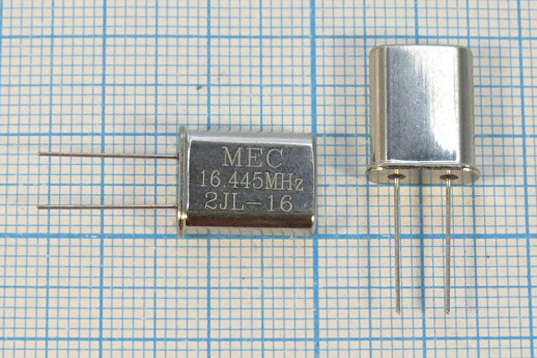16445 \HC49U\16\ 30\\HC49U[MEC]\1Г (MEC) --- Кварцевые резонаторы (пьезокерамические, диэлектрические, ПАВ (SAW), резонаторы из других пьезоматериалов)