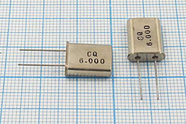 6000 \HC49U\30\\\HC-49U[CQ]\1Г (CQ 6.000) --- Кварцевые резонаторы (пьезокерамические, диэлектрические, ПАВ (SAW), резонаторы из других пьезоматериалов)
