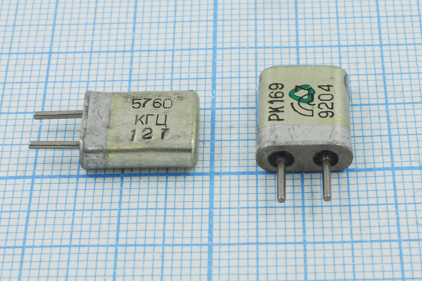 5760 \HC25U\\\\РК169МА\1Г (РК169 5760 КГЦ) --- Кварцевые резонаторы (пьезокерамические, диэлектрические, ПАВ (SAW), резонаторы из других пьезоматериалов)