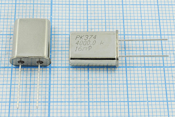 4000 \HC49U\16\ 15\ 40/-40~70C\РК374МД-6ВТ\1Г --- Кварцевые резонаторы (пьезокерамические, диэлектрические, ПАВ (SAW), резонаторы из других пьезоматериалов)