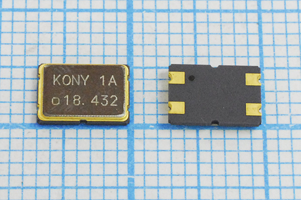 18432 \SMD07050C4\12\ 10\ 30/-40~85C\MDX75104\1Г --- Кварцевые резонаторы (пьезокерамические, диэлектрические, ПАВ (SAW), резонаторы из других пьезоматериалов)