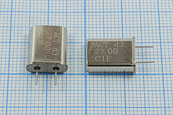 27000 \HC49U\16\ 20\\GO[ACTHC49U]\1Г 5мм (ACT) --- Кварцевые резонаторы (пьезокерамические, диэлектрические, ПАВ (SAW), резонаторы из других пьезоматериалов)