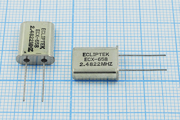 2482,2 \HC49U\18\\\EU[HC49U]\1Г (ECLIPTEK) --- Кварцевые резонаторы (пьезокерамические, диэлектрические, ПАВ (SAW), резонаторы из других пьезоматериалов)