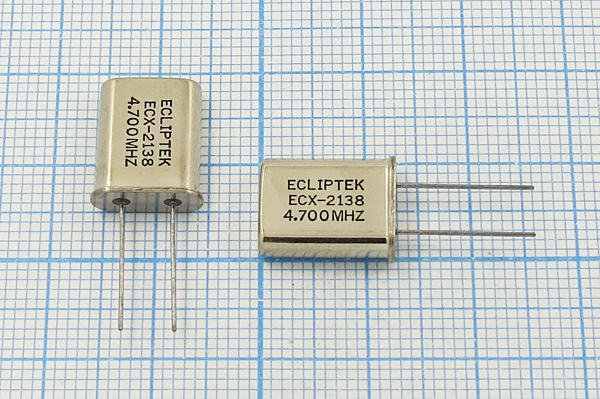 4700 \HC49U\18\\\EU[HC49U]\1Г (ECLIPTEK) --- Кварцевые резонаторы (пьезокерамические, диэлектрические, ПАВ (SAW), резонаторы из других пьезоматериалов)