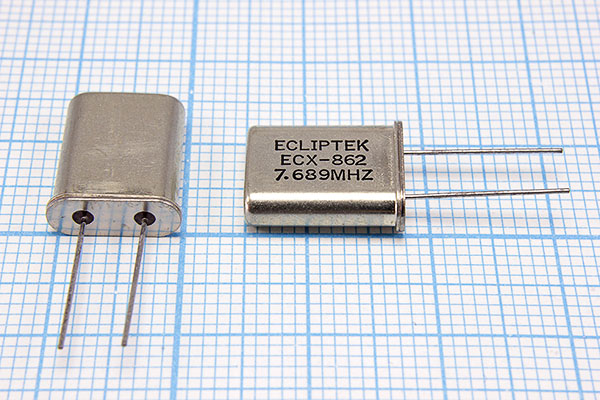7689 \HC49U\18\\\EU[HC49U]\1Г (ECLIPTEK) --- Кварцевые резонаторы (пьезокерамические, диэлектрические, ПАВ (SAW), резонаторы из других пьезоматериалов)