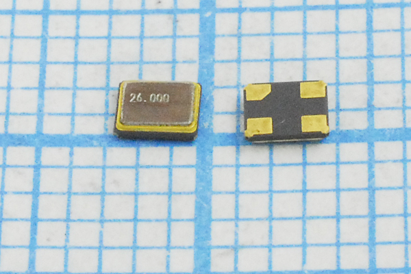 26000 \SMD02520C4\12\ 10\ 30/-40~85C\S2520\1Г --- Кварцевые резонаторы (пьезокерамические, диэлектрические, ПАВ (SAW), резонаторы из других пьезоматериалов)