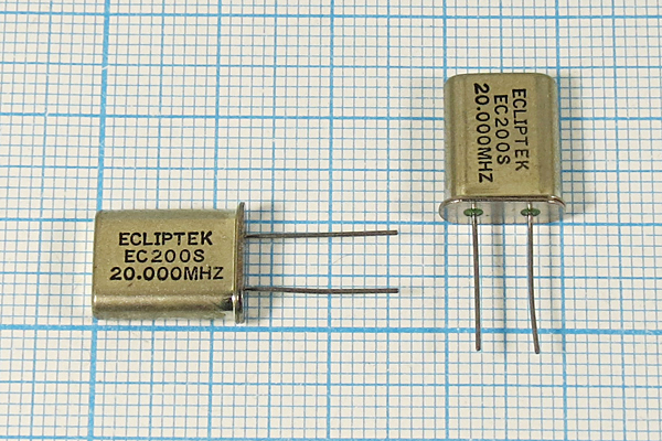 20000 \HC49U\S\\\EU[HC49U]\1Г (ECLIPTEK EC200S) --- Кварцевые резонаторы (пьезокерамические, диэлектрические, ПАВ (SAW), резонаторы из других пьезоматериалов)